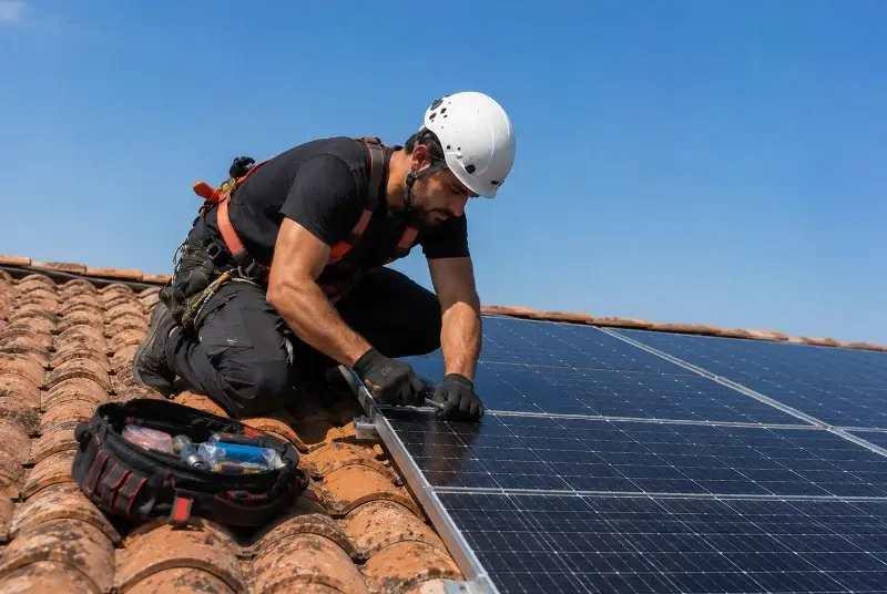 Maintenance et monitoring de panneaux solaires à Châteauvieux